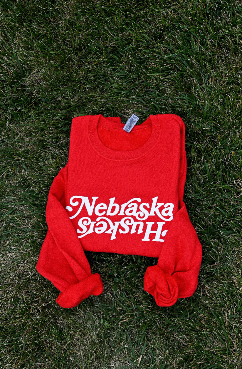 Nebraska Huskers Puff Crew - Red (preorder)
