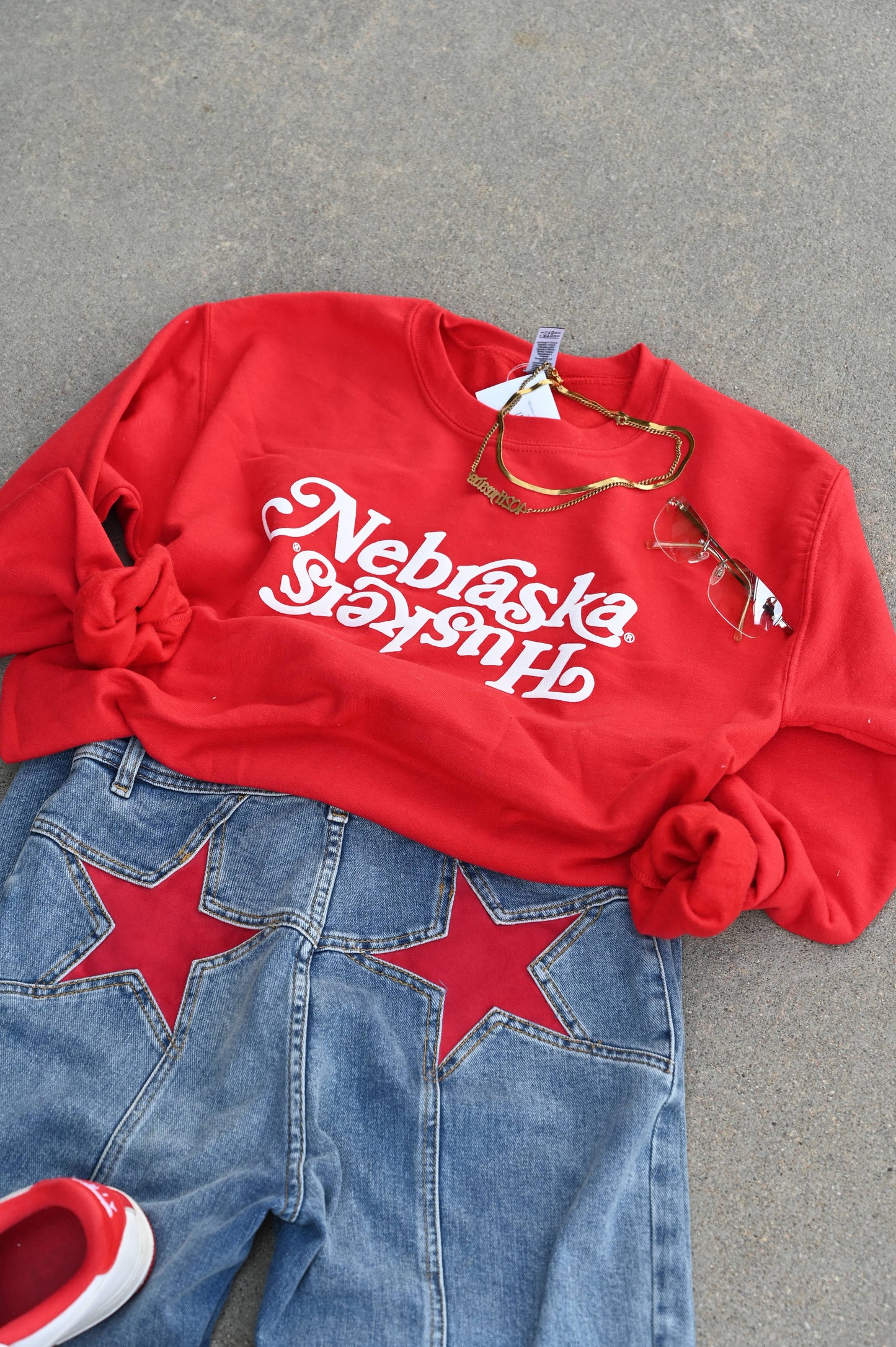 Nebraska Huskers Puff Crew - Red (preorder)