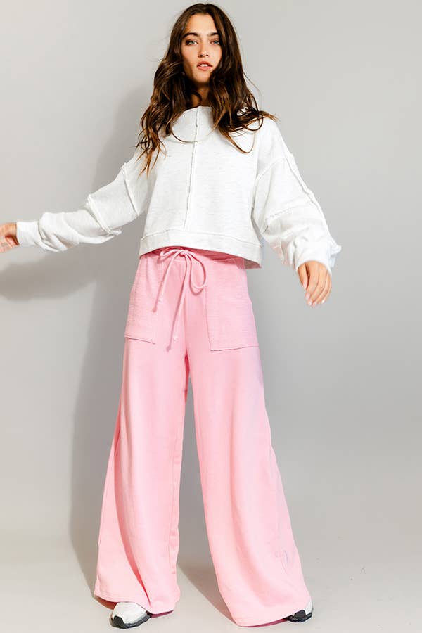 Raw Hem Cropped Sweatshirt