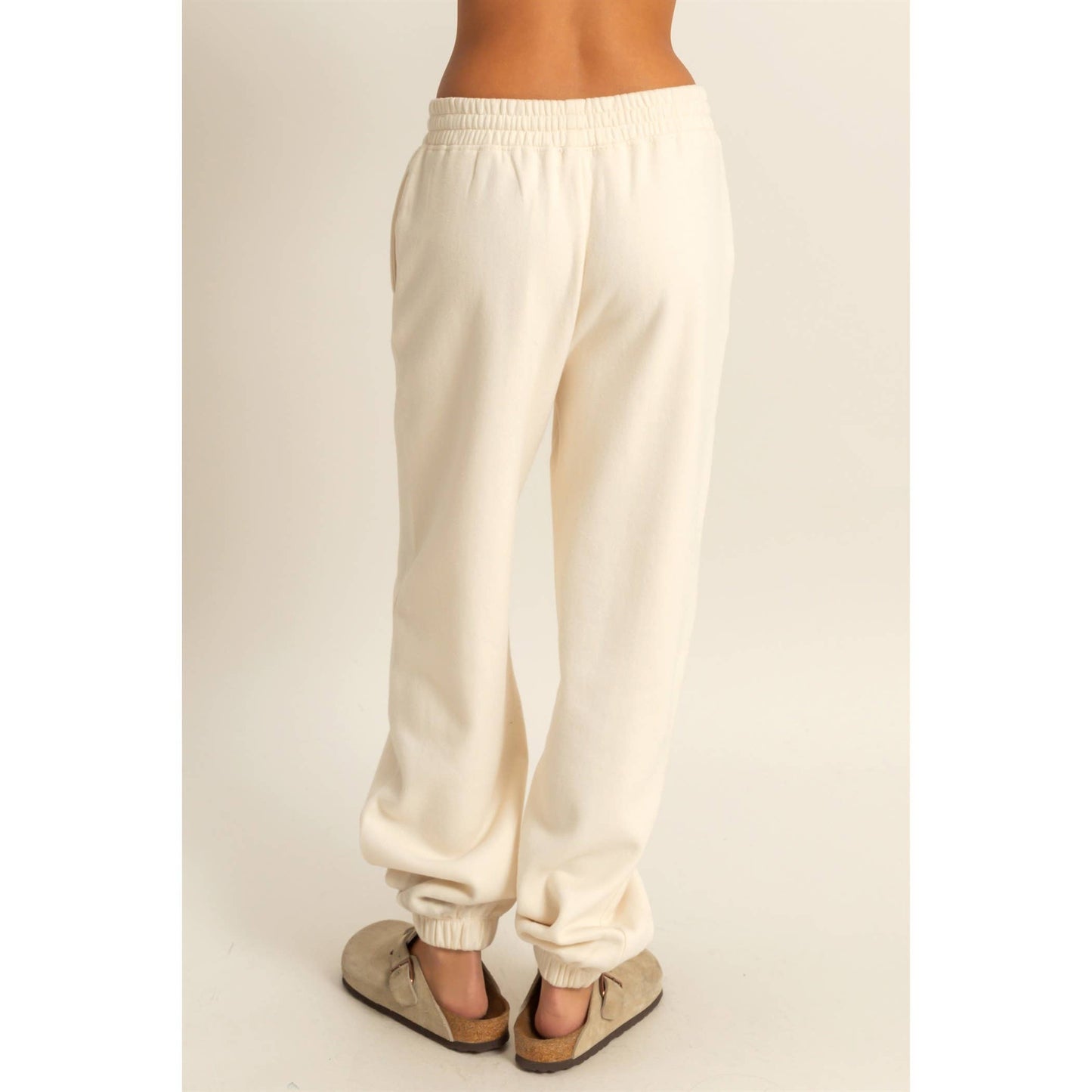 High-Waisted Pintuck Sweatpants