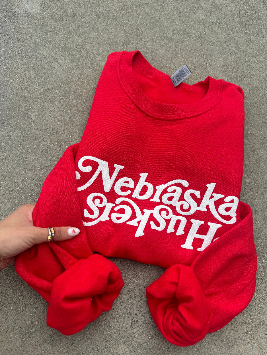 Nebraska Huskers Puff Crew - Red (preorder)